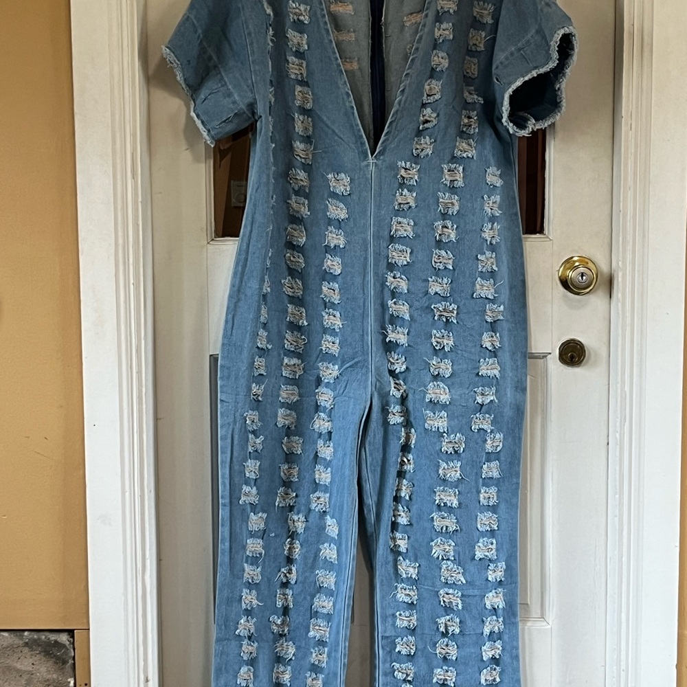 Stylish Blue Denim Jumpsuit